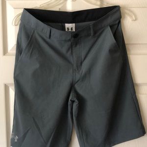 Grey under armour golf shorts